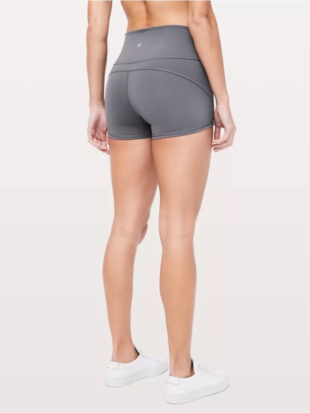 Lululemon In Movement Shorts 2.5” Everlux Grey Womens Size 10